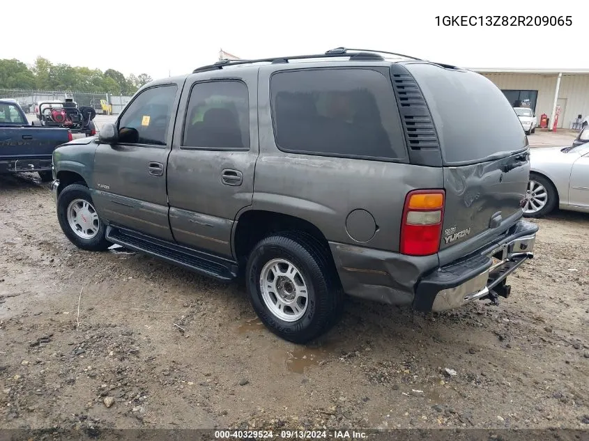 2002 GMC Yukon Slt VIN: 1GKEC13Z82R209065 Lot: 40329524