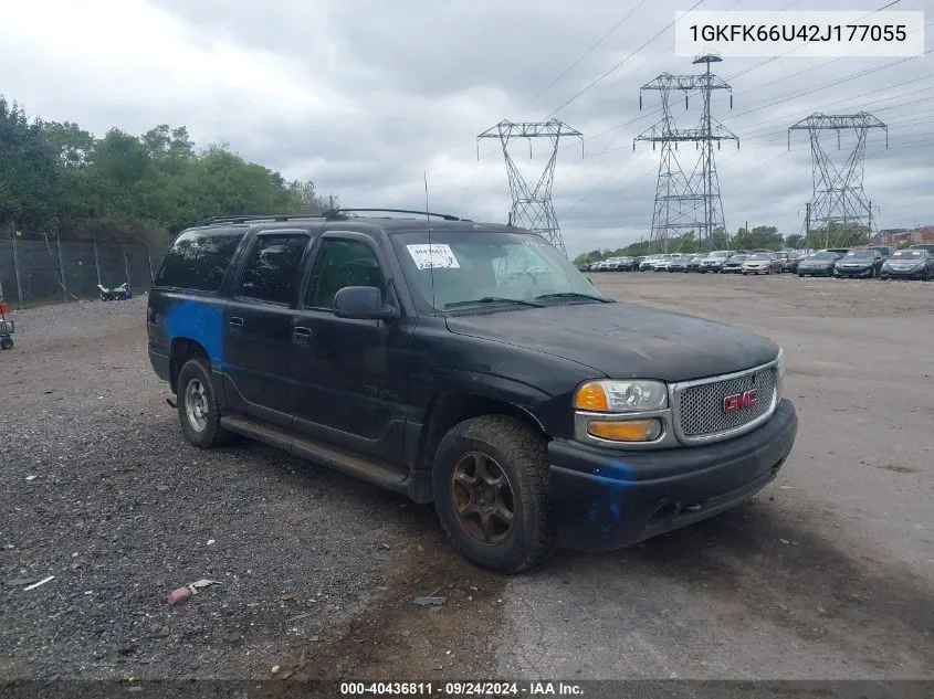 2002 GMC Yukon Xl 1500 Denali VIN: 1GKFK66U42J177055 Lot: 40436811