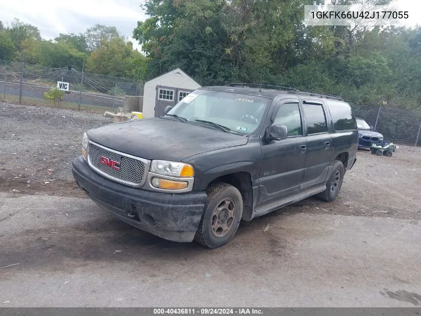 2002 GMC Yukon Xl 1500 Denali VIN: 1GKFK66U42J177055 Lot: 40436811