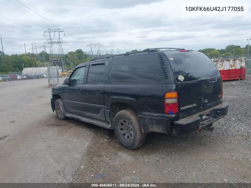 2002 GMC Yukon Xl 1500 Denali VIN: 1GKFK66U42J177055 Lot: 40436811