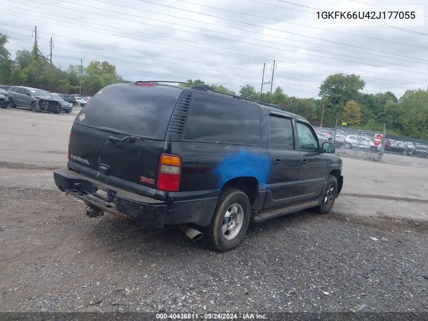 2002 GMC Yukon Xl 1500 Denali VIN: 1GKFK66U42J177055 Lot: 40436811