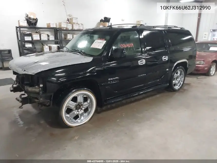 1GKFK66U62J312990 2002 GMC Yukon Xl 1500 Denali