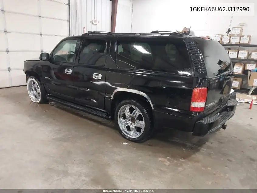1GKFK66U62J312990 2002 GMC Yukon Xl 1500 Denali