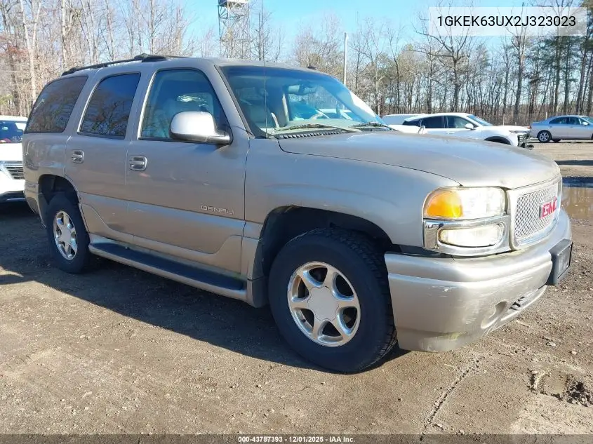 1GKEK63UX2J323023 2002 GMC Yukon Denali
