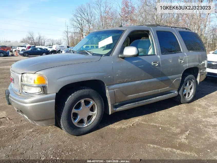 1GKEK63UX2J323023 2002 GMC Yukon Denali