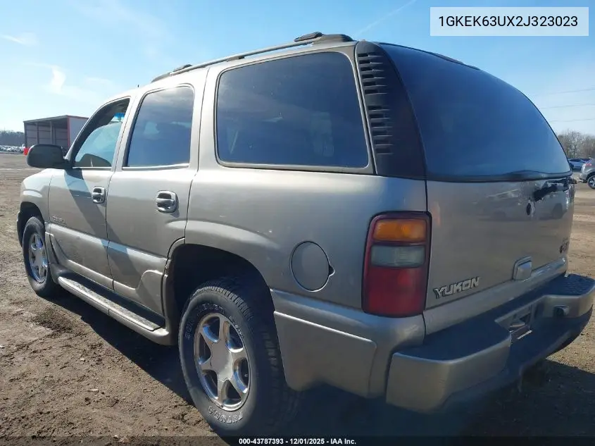 1GKEK63UX2J323023 2002 GMC Yukon Denali