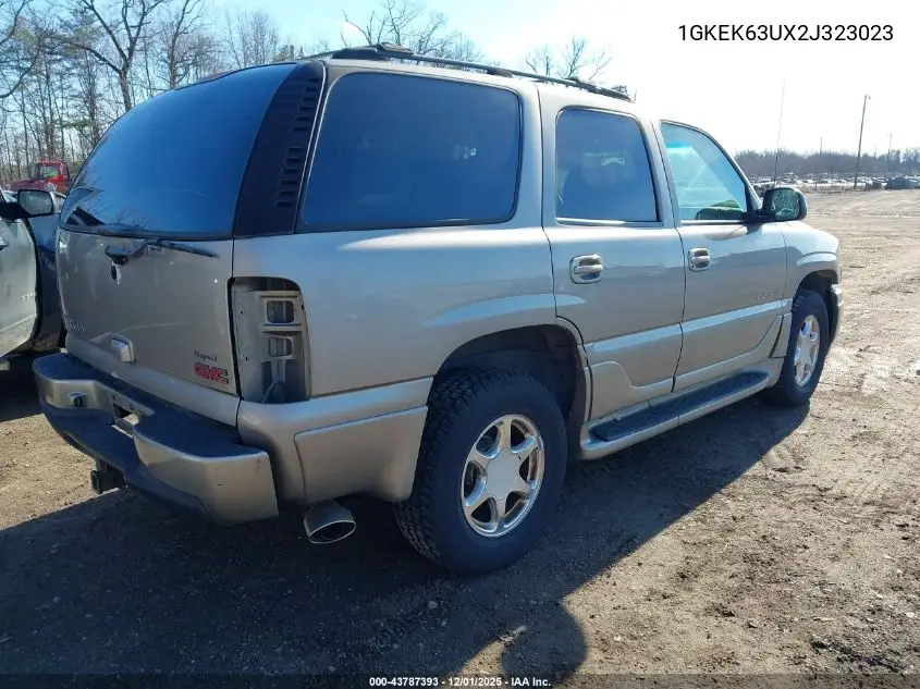 1GKEK63UX2J323023 2002 GMC Yukon Denali