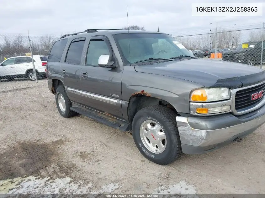 1GKEK13ZX2J258365 2002 GMC Yukon Slt