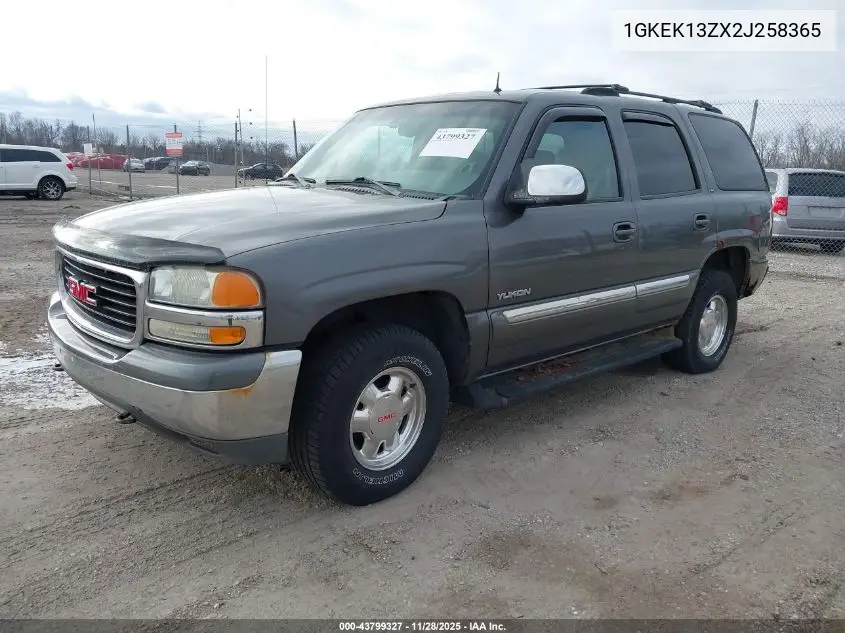 1GKEK13ZX2J258365 2002 GMC Yukon Slt