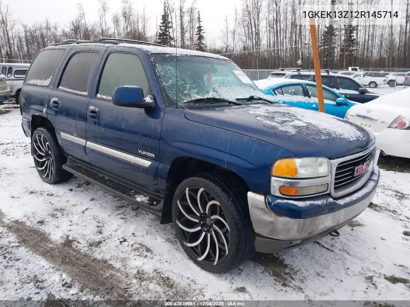 1GKEK13Z12R145714 2002 GMC Yukon Sle