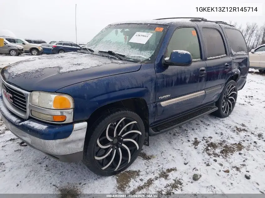 1GKEK13Z12R145714 2002 GMC Yukon Sle