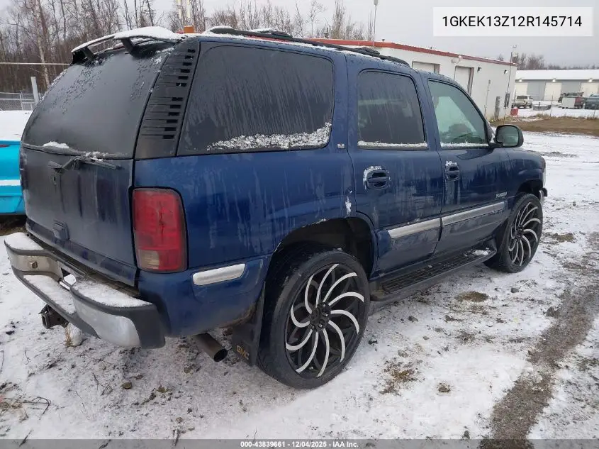 1GKEK13Z12R145714 2002 GMC Yukon Sle