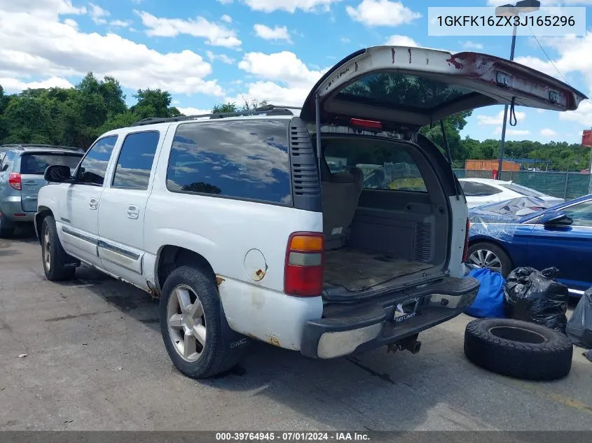 1GKFK16ZX3J165296 2003 GMC Yukon Xl 1500 Sle