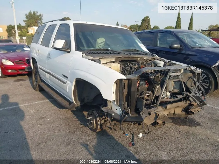 2003 GMC Yukon Slt VIN: 1GKEC13T83R145378 Lot: 40302294