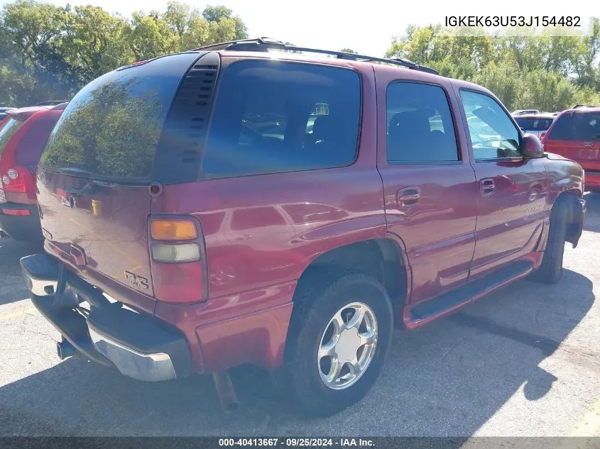 IGKEK63U53J154482 2003 GMC Yukon Denali