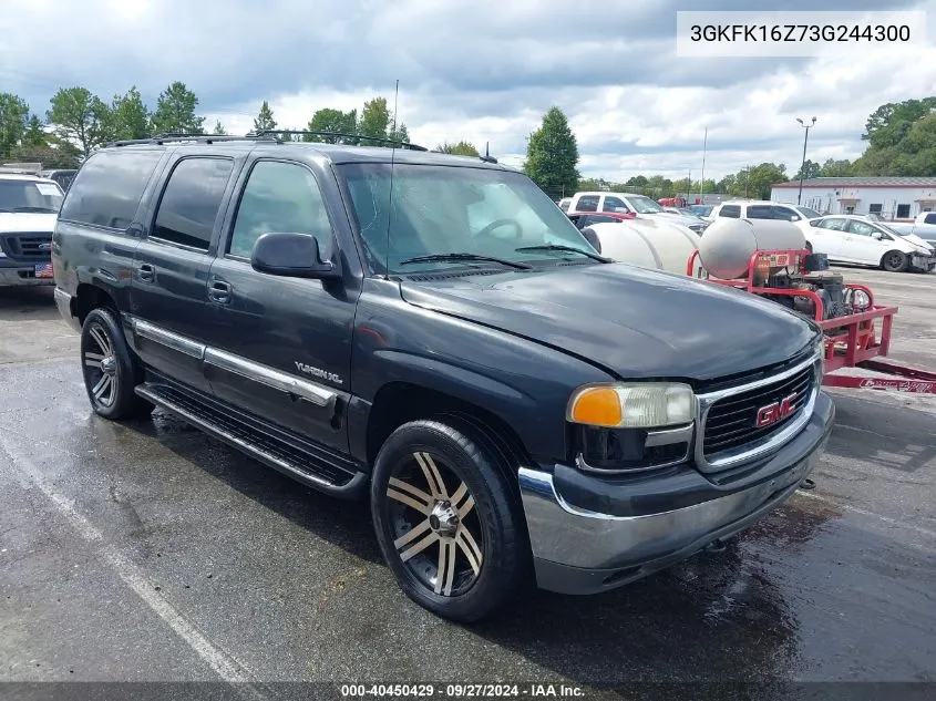 2003 GMC Yukon Xl 1500 Slt VIN: 3GKFK16Z73G244300 Lot: 40450429