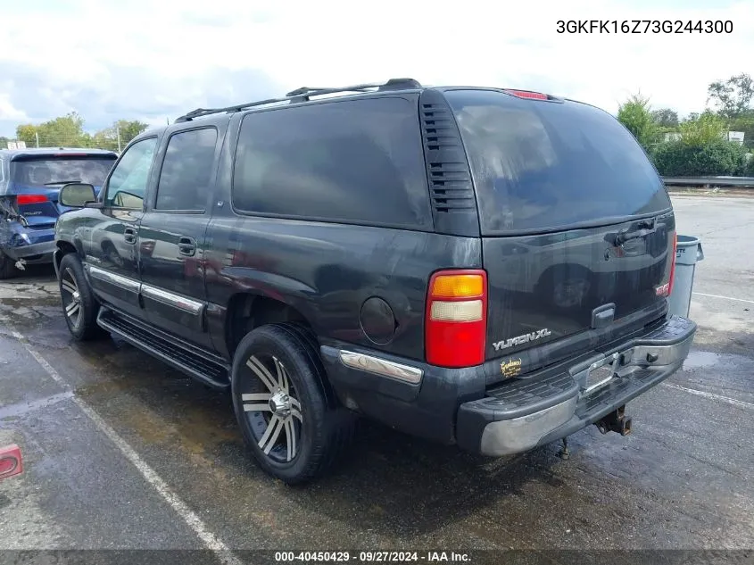 2003 GMC Yukon Xl 1500 Slt VIN: 3GKFK16Z73G244300 Lot: 40450429