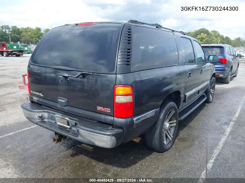 2003 GMC Yukon Xl 1500 Slt VIN: 3GKFK16Z73G244300 Lot: 40450429