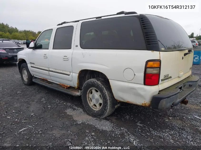 1GKFK16T54R312137 2004 GMC Yukon Xl