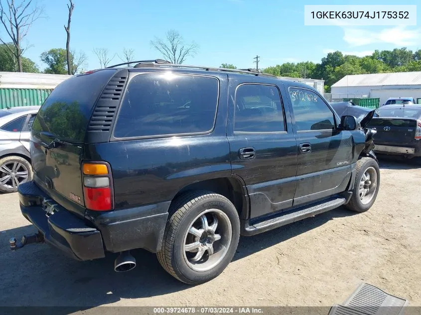 1GKEK63U74J175352 2004 GMC Yukon Denali