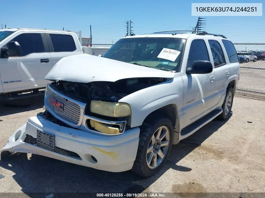 1GKEK63U74J244251 2004 GMC Yukon Denali