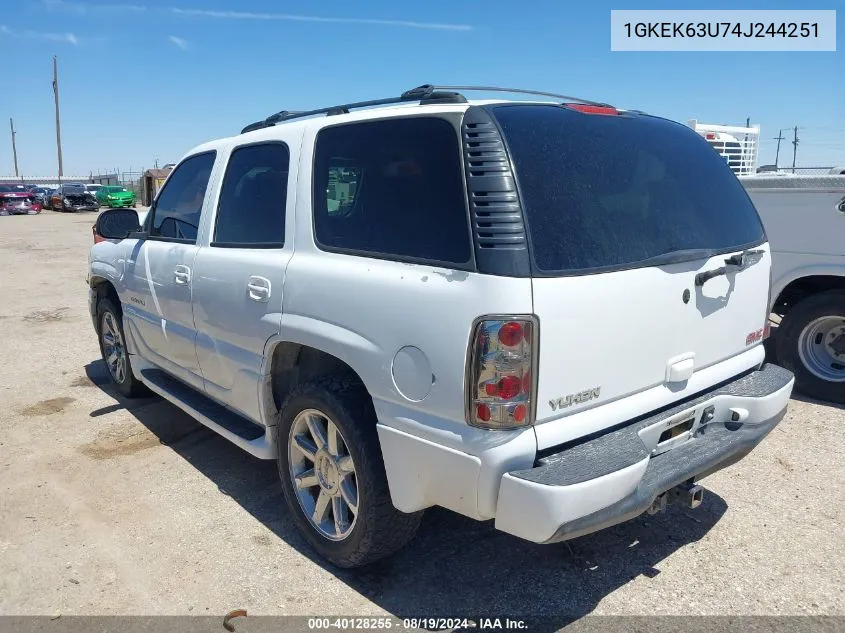 1GKEK63U74J244251 2004 GMC Yukon Denali