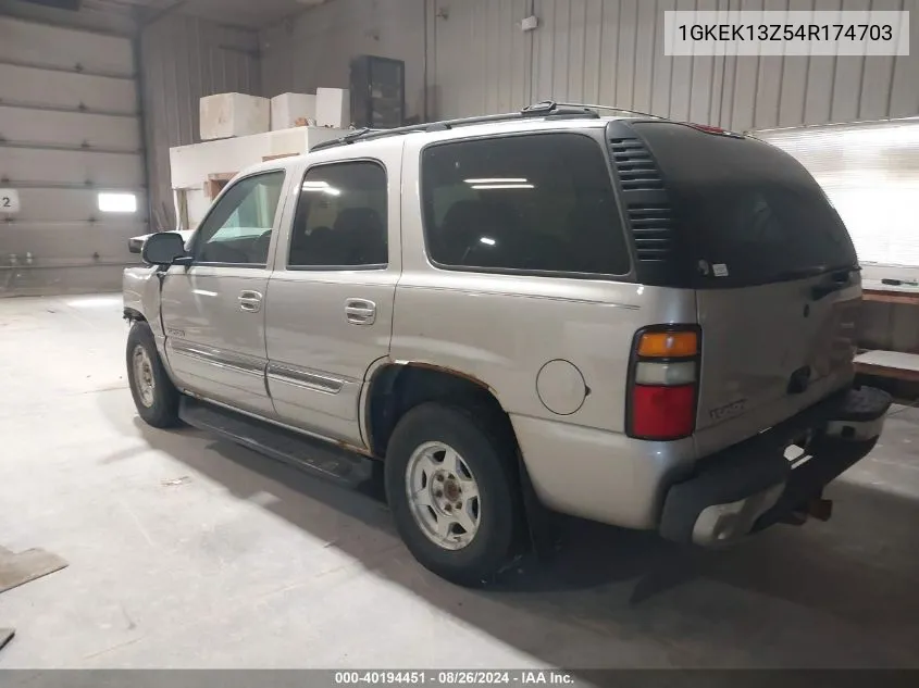 2004 GMC Yukon Sle VIN: 1GKEK13Z54R174703 Lot: 40194451