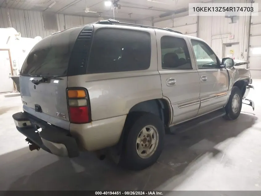 2004 GMC Yukon Sle VIN: 1GKEK13Z54R174703 Lot: 40194451