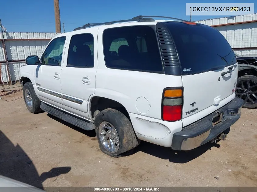 1GKEC13VX4R293423 2004 GMC Yukon Sle