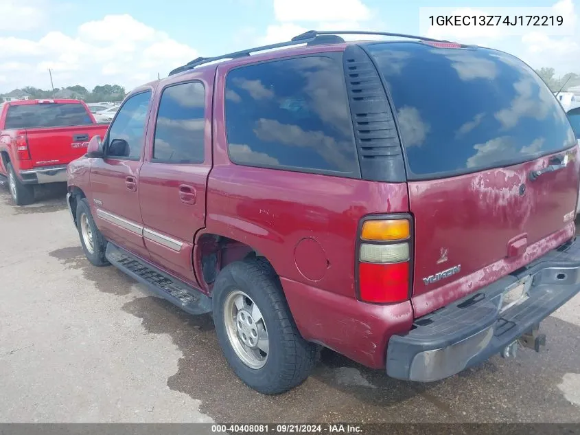 1GKEC13Z74J172219 2004 GMC Yukon Slt