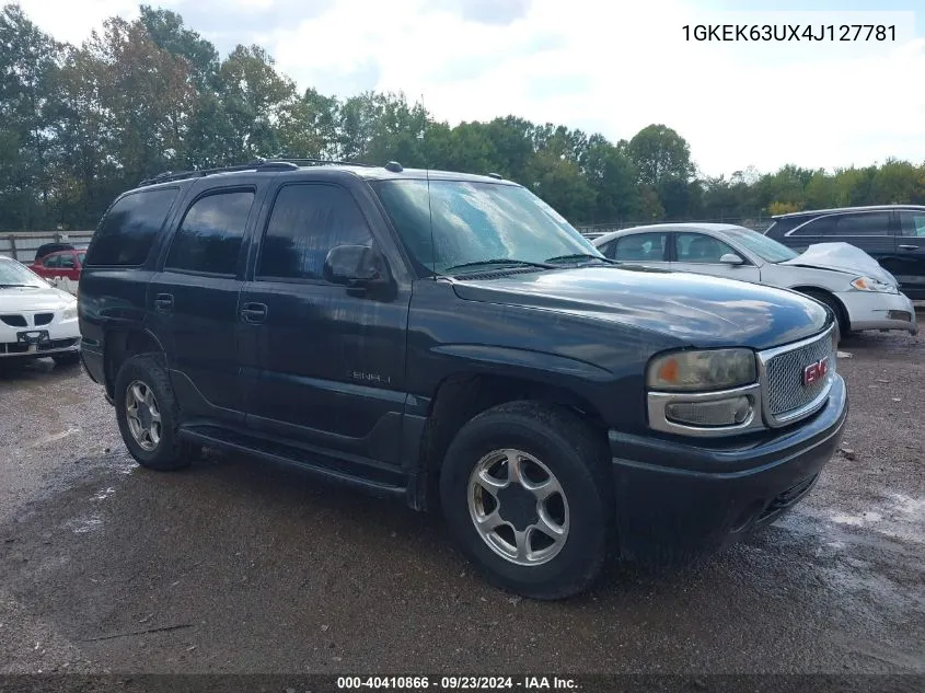 2004 GMC Yukon Denali VIN: 1GKEK63UX4J127781 Lot: 40410866