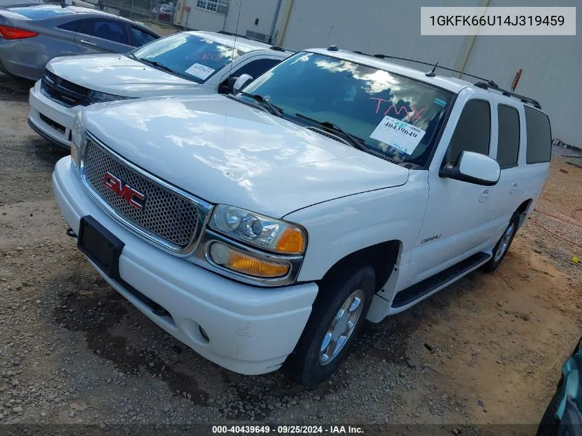 1GKFK66U14J319459 2004 GMC Yukon Xl 1500 Denali