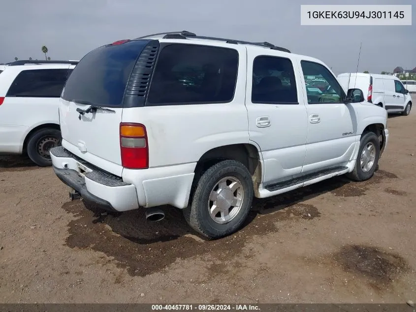 1GKEK63U94J301145 2004 GMC Yukon Denali