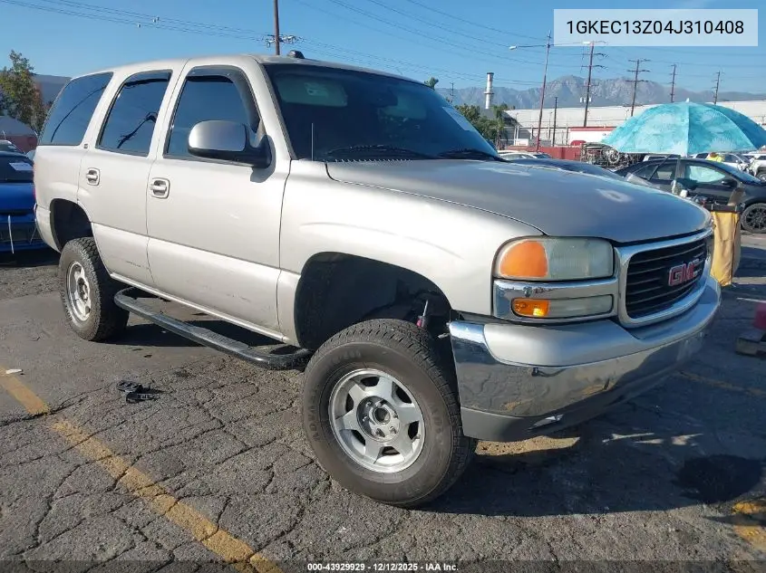 1GKEC13Z04J310408 2004 GMC Yukon Slt