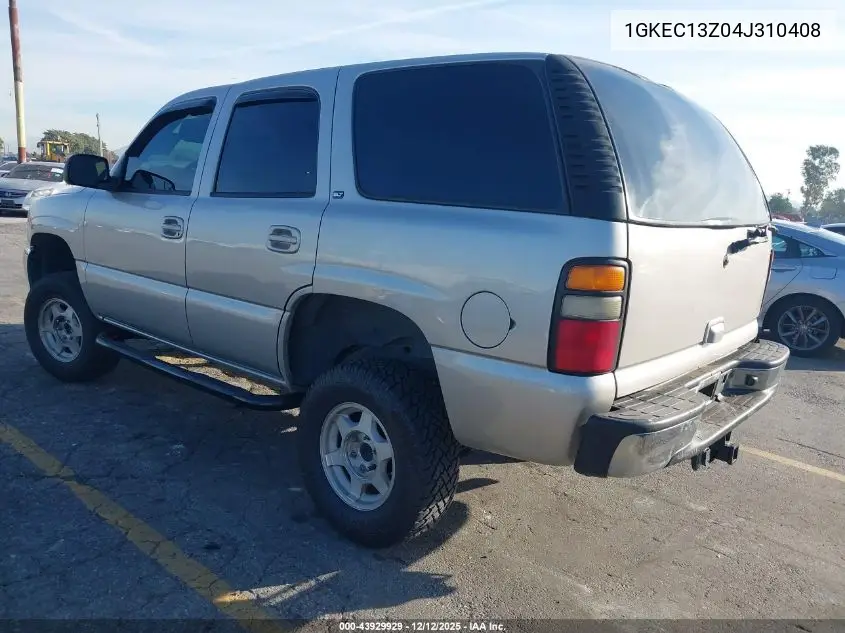 1GKEC13Z04J310408 2004 GMC Yukon Slt