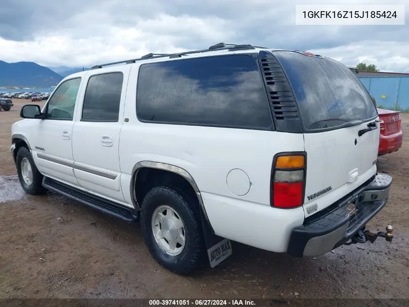 2005 GMC Yukon Xl 1500 Slt VIN: 1GKFK16Z15J185424 Lot: 39741051