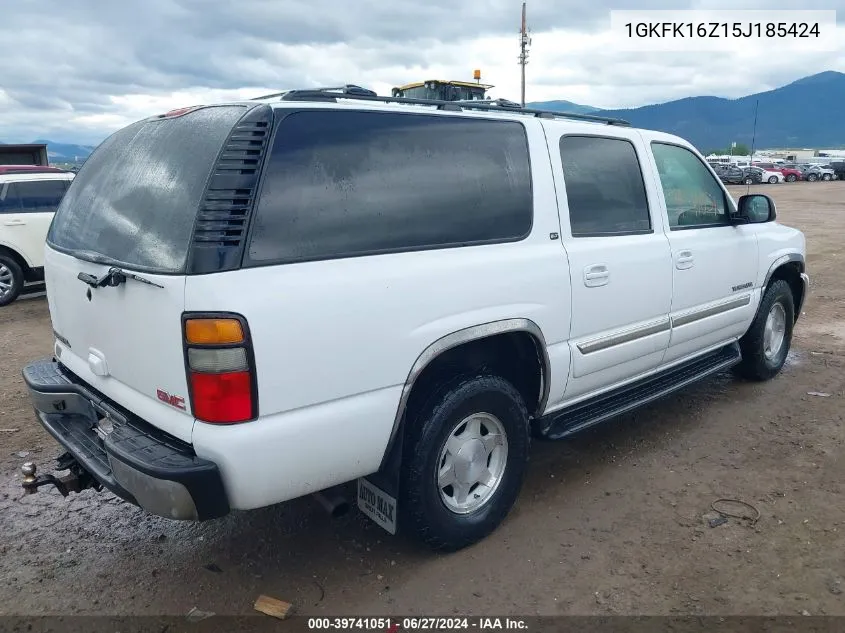 1GKFK16Z15J185424 2005 GMC Yukon Xl 1500 Slt