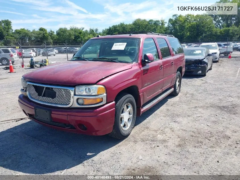 1GKFK66U25J171727 2005 GMC Yukon Xl 1500 Denali