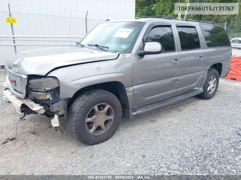 2005 GMC Yukon Xl 1500 Denali VIN: 1GKFK66U15J131767 Lot: 40263700