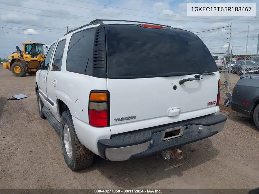 2005 GMC Yukon Slt VIN: 1GKEC13T65R183467 Lot: 40277058