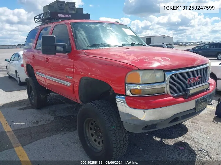 2005 GMC Yukon Sle VIN: 1GKEK13T25J247599 Lot: 40285185