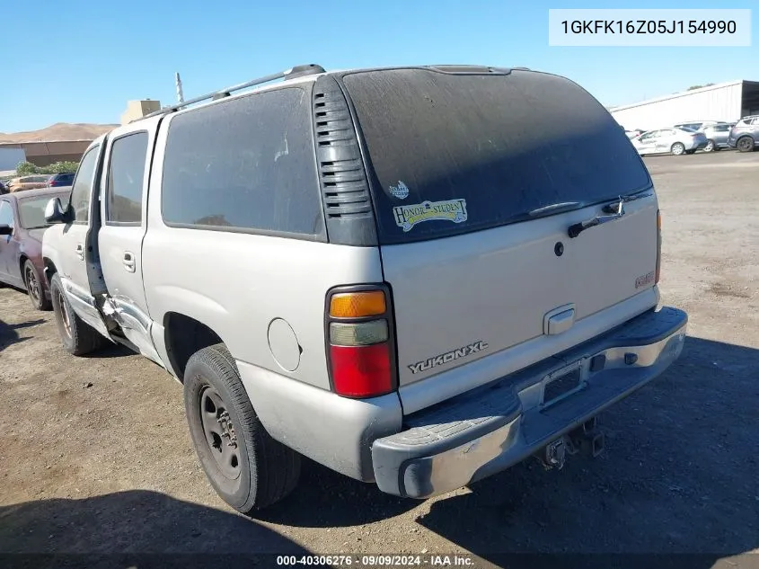 1GKFK16Z05J154990 2005 GMC Yukon Xl 1500 Sle