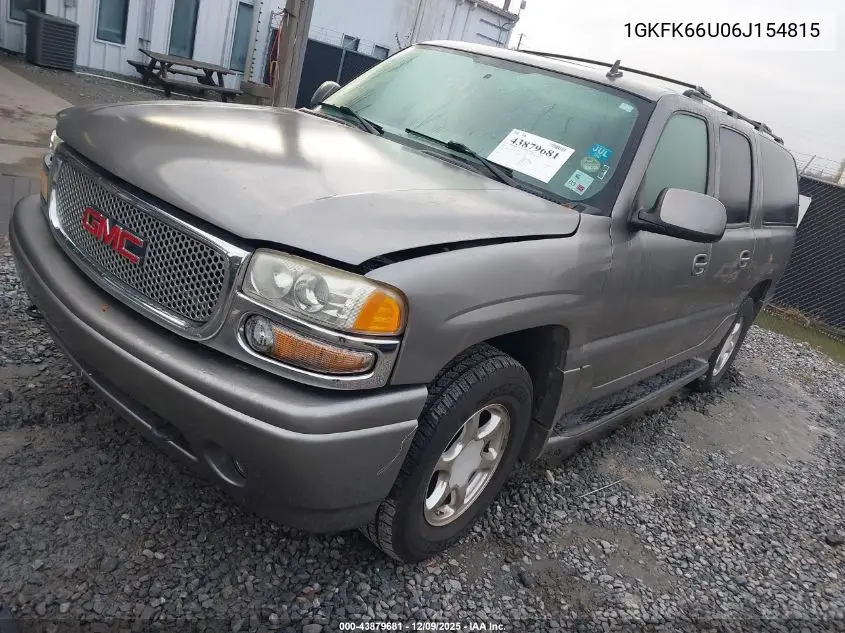 1GKFK66U06J154815 2006 GMC Yukon Xl 1500 Denali