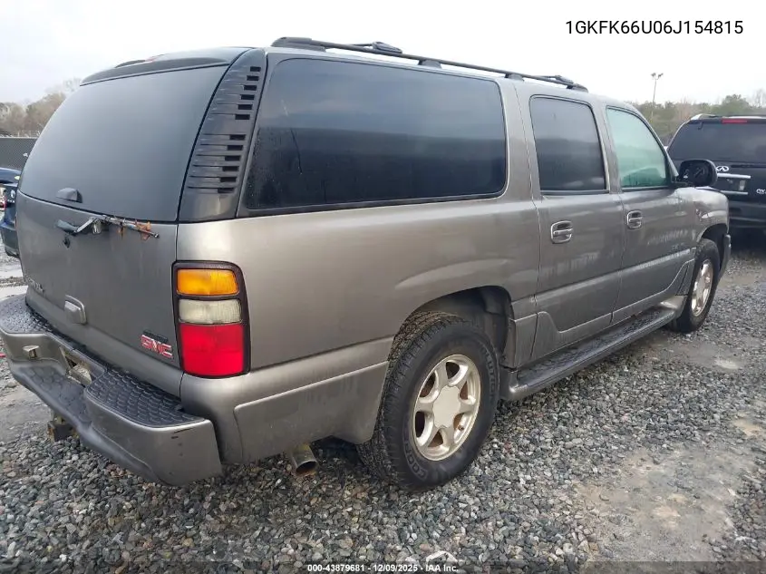 1GKFK66U06J154815 2006 GMC Yukon Xl 1500 Denali