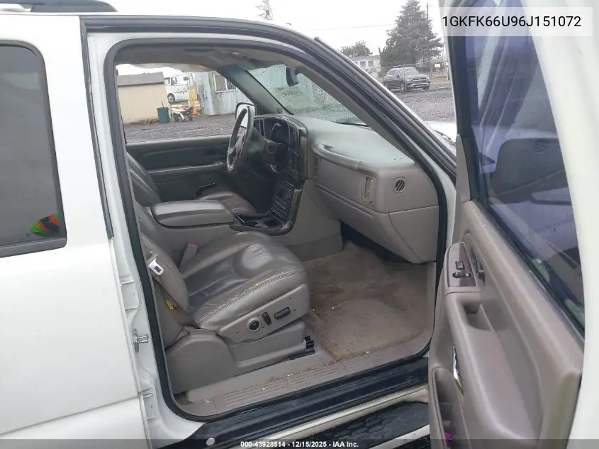 1GKFK66U96J151072 2006 GMC Yukon Xl 1500 Denali
