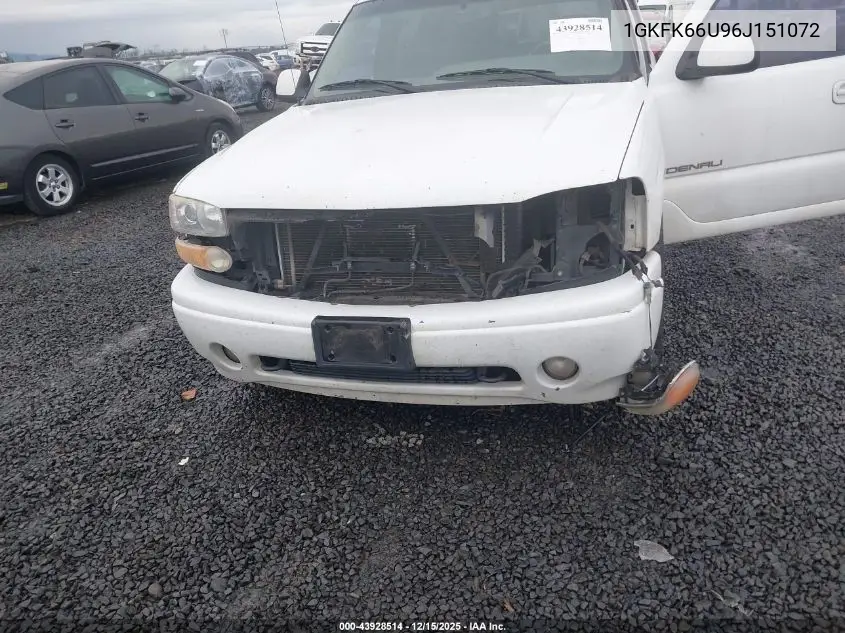 1GKFK66U96J151072 2006 GMC Yukon Xl 1500 Denali