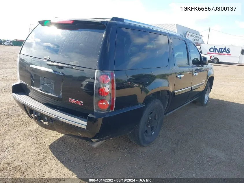 1GKFK66867J300137 2007 GMC Yukon Xl 1500 Denali