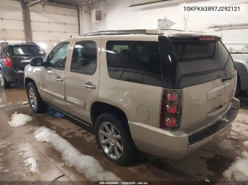 1GKFK63897J292121 2007 GMC Yukon Denali