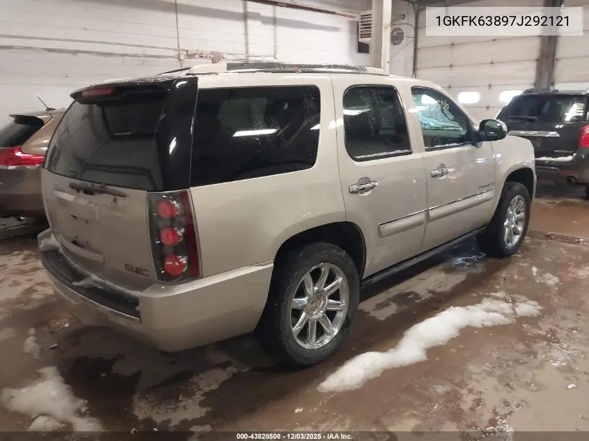 1GKFK63897J292121 2007 GMC Yukon Denali