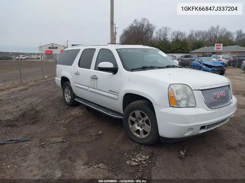 1GKFK66847J337204 2007 GMC Yukon Xl 1500 Denali